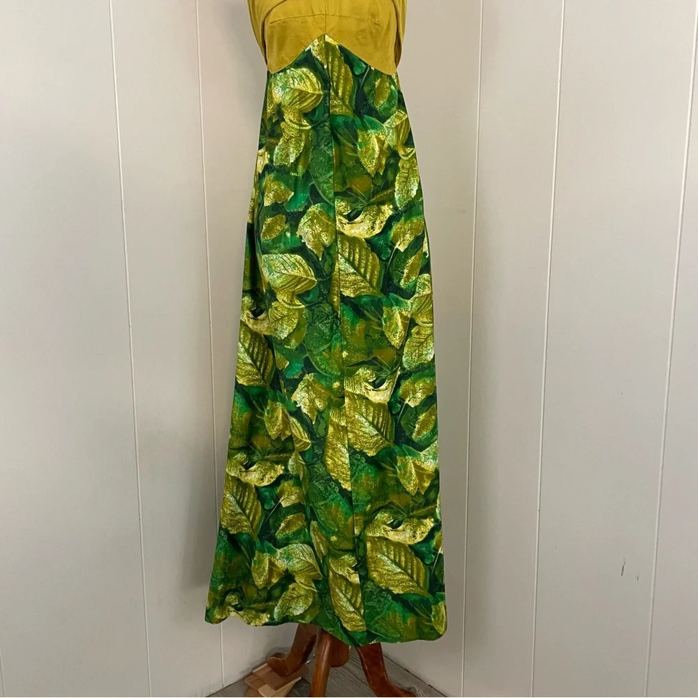 Vintage Floral Dress Women’s S Halter‎ Sleeveless Maxi Colorful Boho Hippie - Picture 3 of 8